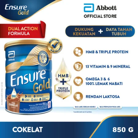 ENSURE GOLD COKELAT 850G CAN