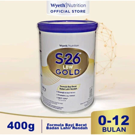 S-26 LBW Gold 400g Formula Bayi Berat Badan Lahir Rendah