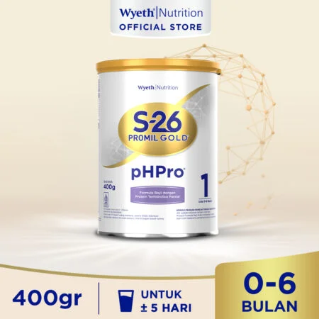 S-26 Promil GOLD pHPro Tahap 1 Susu Formula Usia 0-6 Bulan 400g